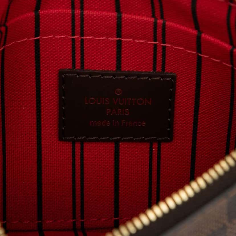 Louis Vuitton Damier Ebene Neverfull PM Pouch Brown Good condition - Model View