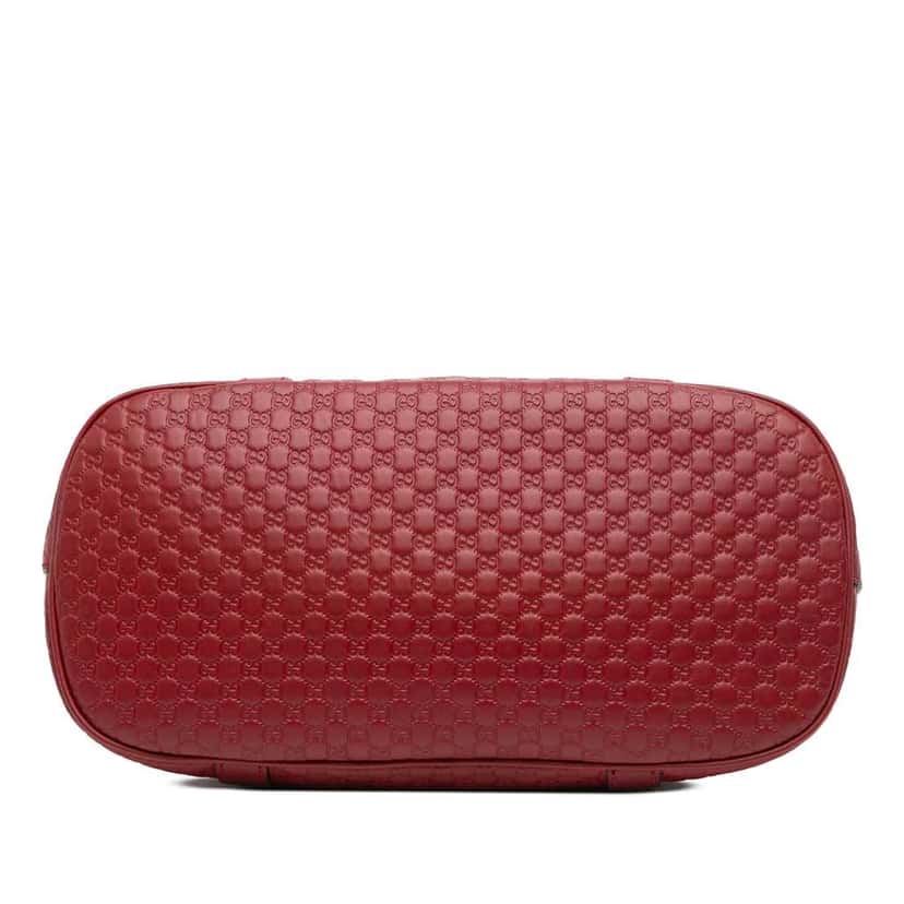 Gucci Medium Microguccissima Dome Satchel Red Leather Good condition - Inside View