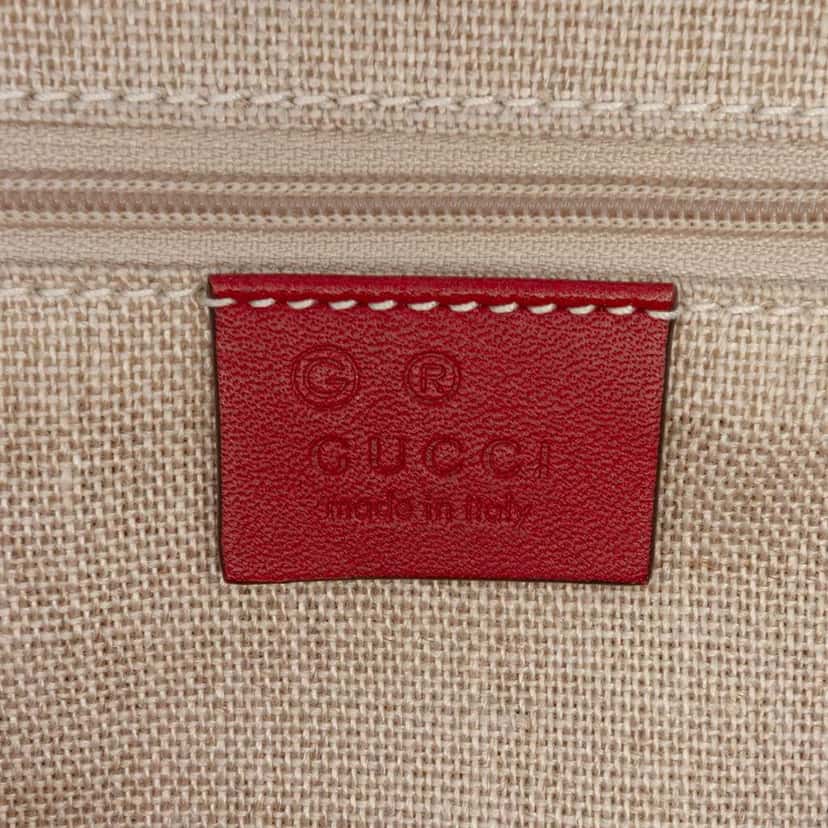 Gucci Medium Microguccissima Dome Satchel Red Leather Good condition - Box View
