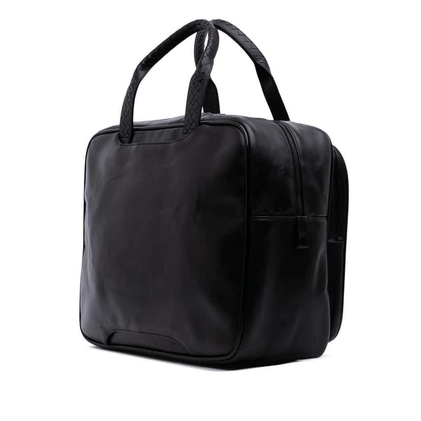 Bottega Veneta Nappa Intrecciato Briefcase Black Leather Good condition - Back View
