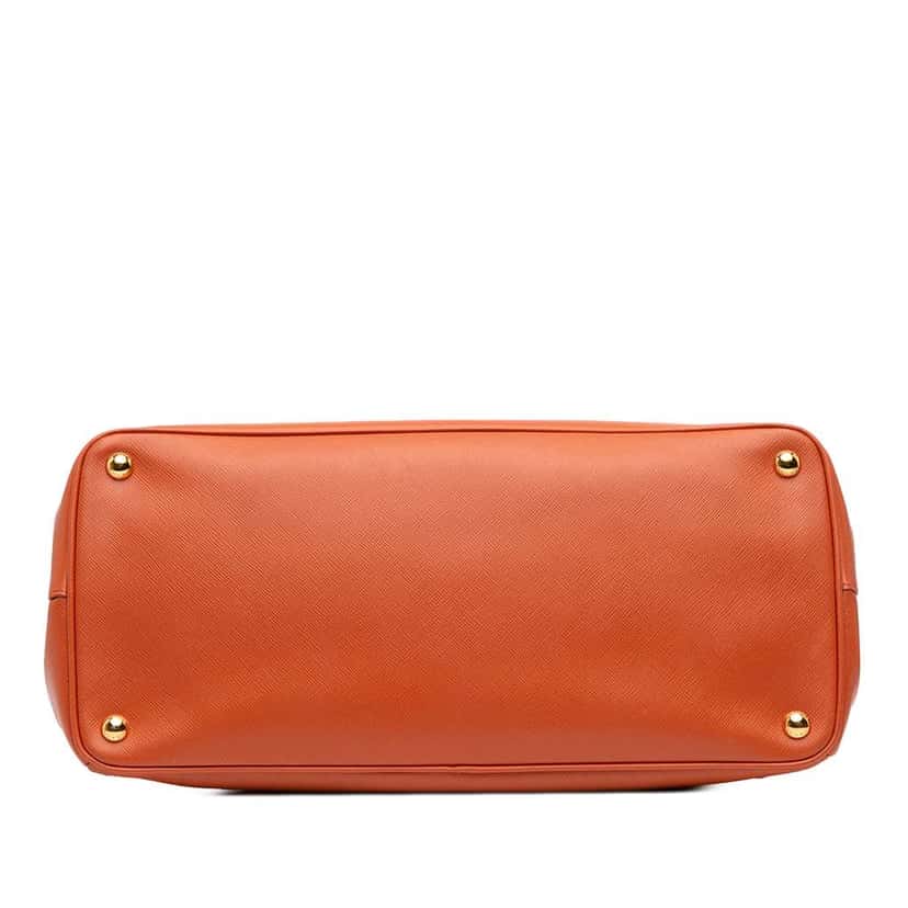 Prada Large Saffiano Lux Galleria Tote Orange Leather Good condition - Inside View