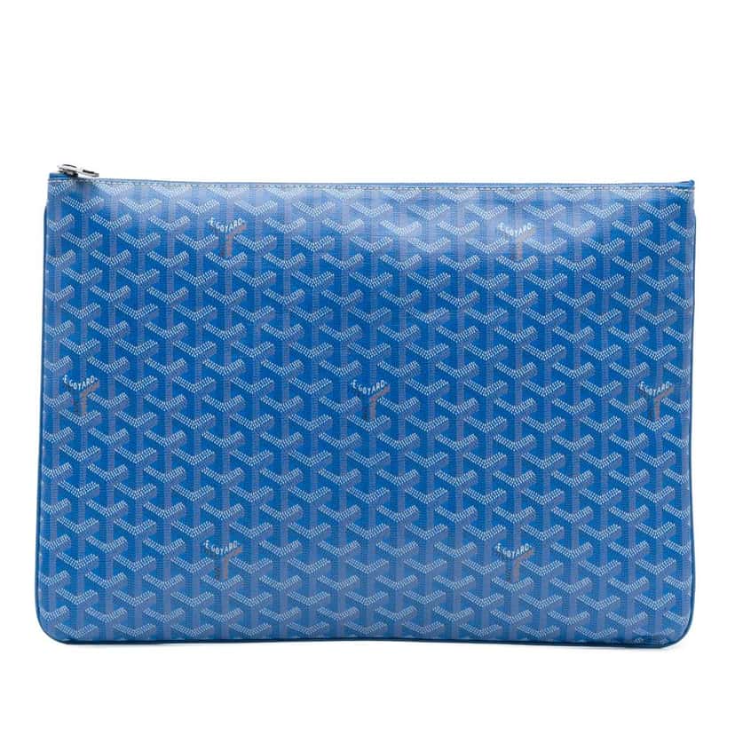 Goyard Goyardine Senat GM Blue Canvas Good condition - Front View