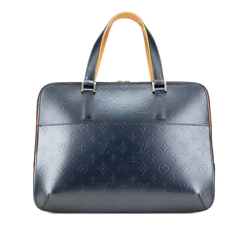 Louis Vuitton Monogram Mat Malden Blue Leather Good condition - Front View