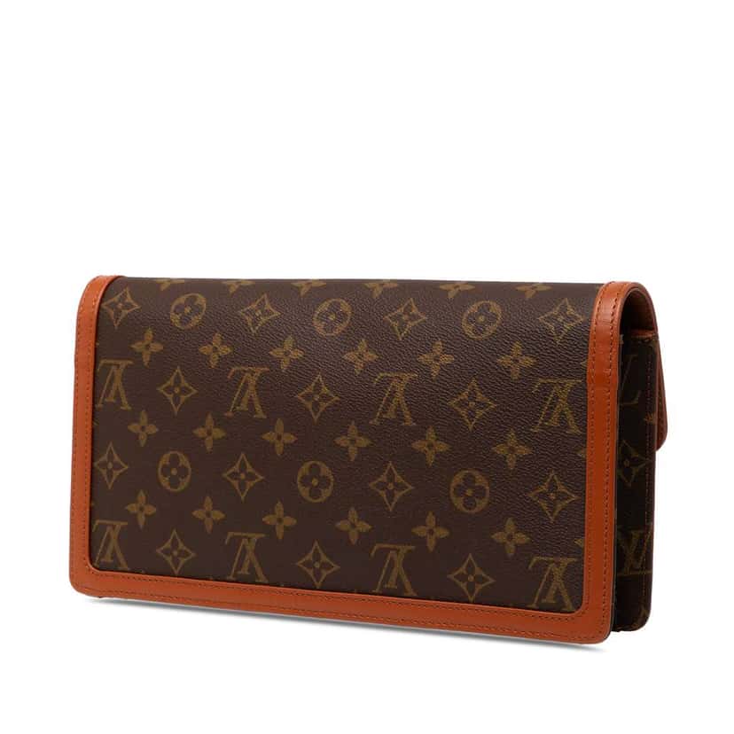 Louis Vuitton Monogram Pochette Dame GM Brown Good condition - Back View