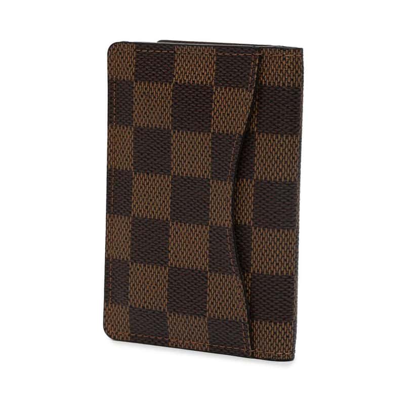 Louis Vuitton Damier Ebene Pocket Organizer Brown Good condition - Back View