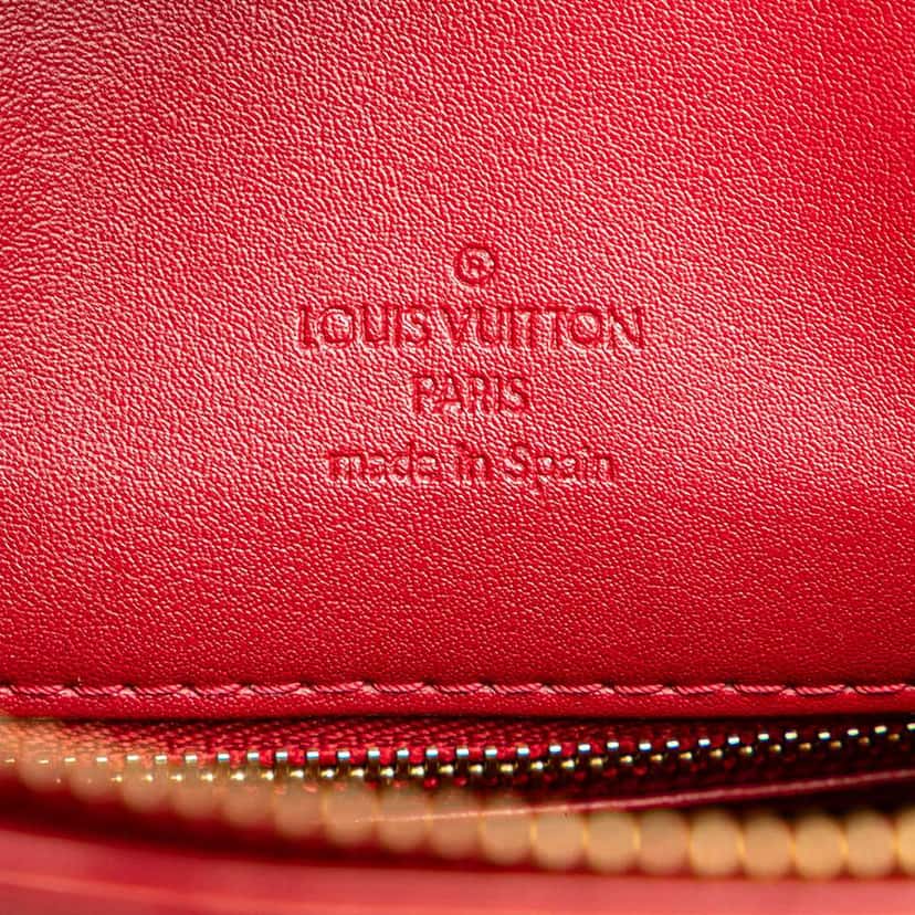 Louis Vuitton Monogram Vernis Houston Red Leather Good condition - Box View