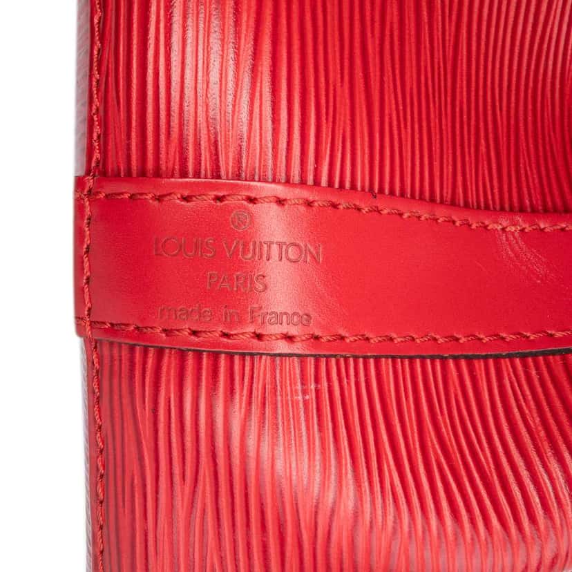 Louis Vuitton Epi Petit Noe Red Leather Good condition - Box View