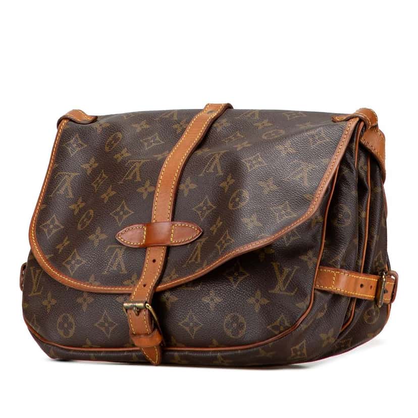 Louis Vuitton Monogram Saumur 30 Brown Fair condition - Back View