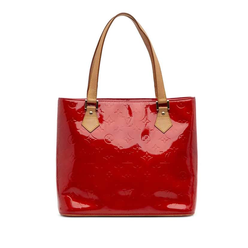 Louis Vuitton Monogram Vernis Houston Red Leather Good condition - Front View