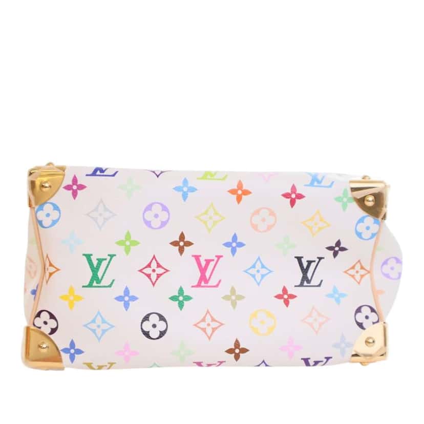 Louis Vuitton Takashi Murakami Monogram Multicolore Speedy Bandouliere 25 White Good condition - Model View