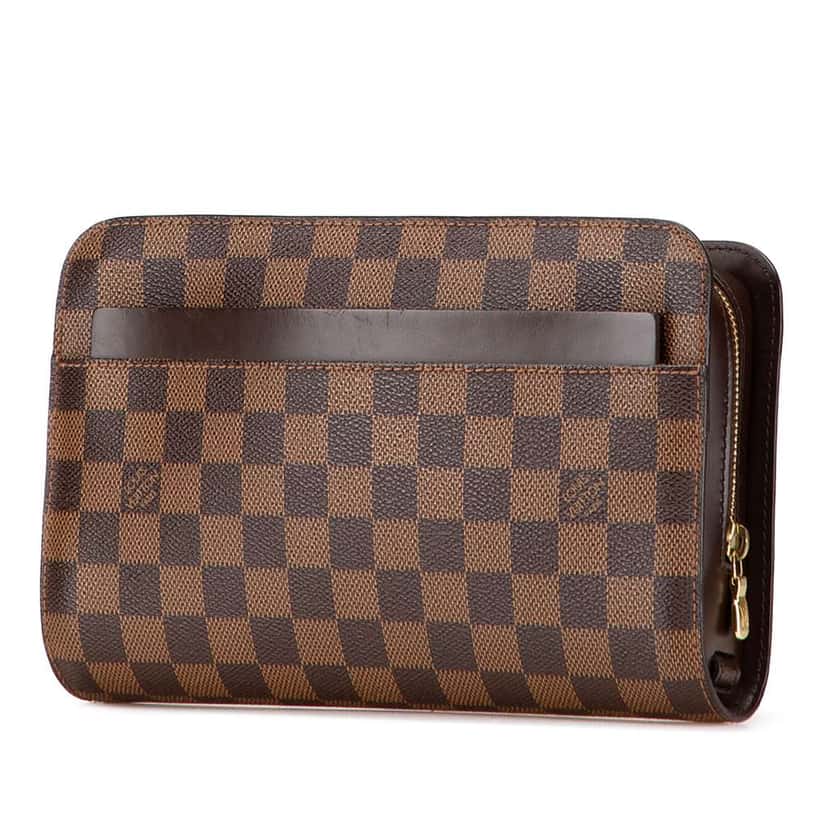 Louis Vuitton Damier Ebene Saint Louis Pochette Brown Good condition - Back View
