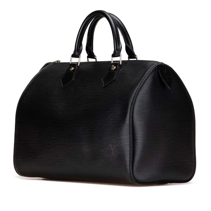 Louis Vuitton Epi Speedy 30 Black Leather Good condition - Back View