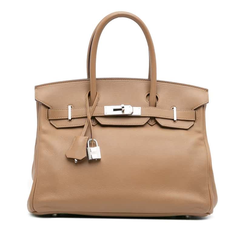 Hermès Swift Birkin Retourne 30 Brown Leather Good condition - Front View