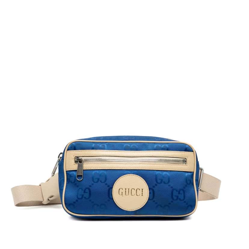 Gucci GG Nylon Off The Grid Belt Bag Blue Good condition - Front View