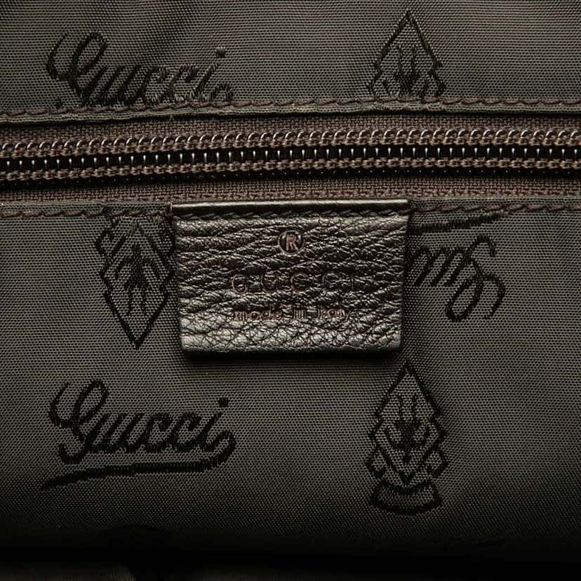 Gucci Guccissima Messenger Bag Brown Leather Good condition - Box View