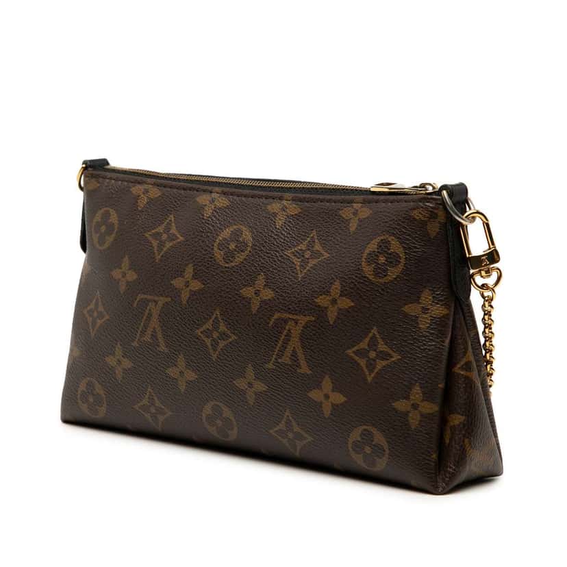 Louis Vuitton Monogram Pallas Clutch Brown Good condition - Back View
