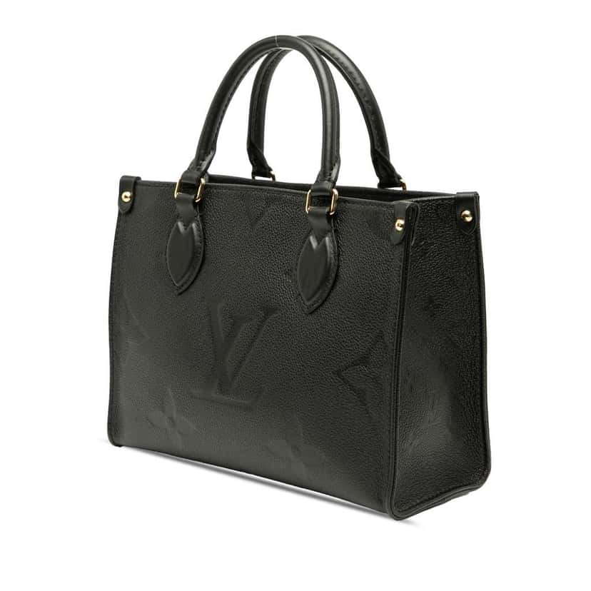 Louis Vuitton Monogram Empreinte Onthego PM Black Leather Good condition - Back View
