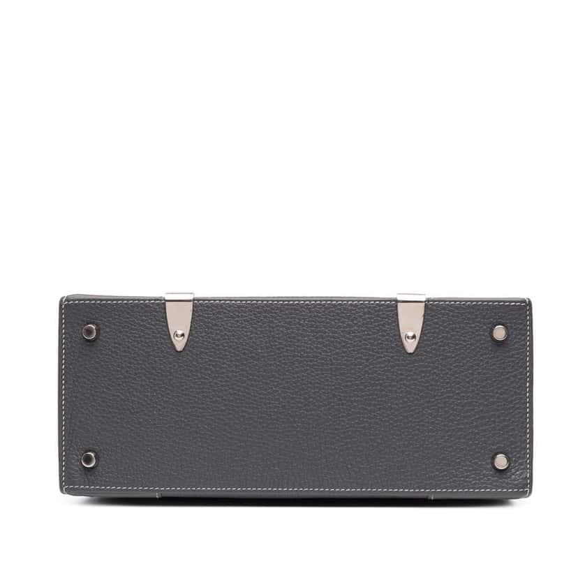 Goyard Leather Saigon Structured MM Grey Leather Very good condition - Inside View