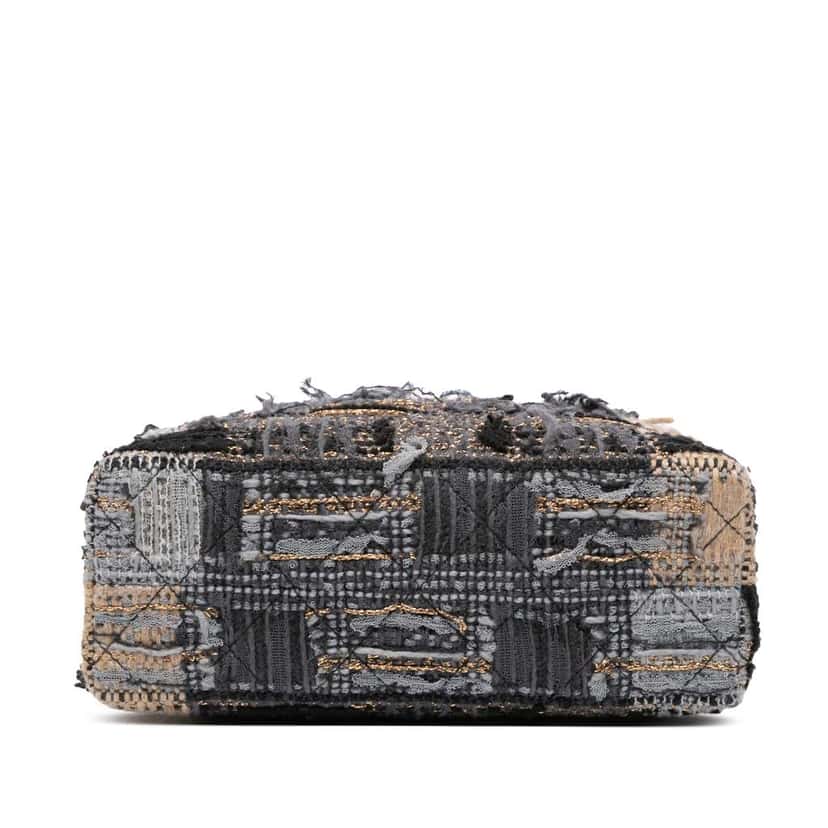 Chanel Multicolor Tweed Quadrato Box Crossbody Bag Black Tweed Good condition - Inside View