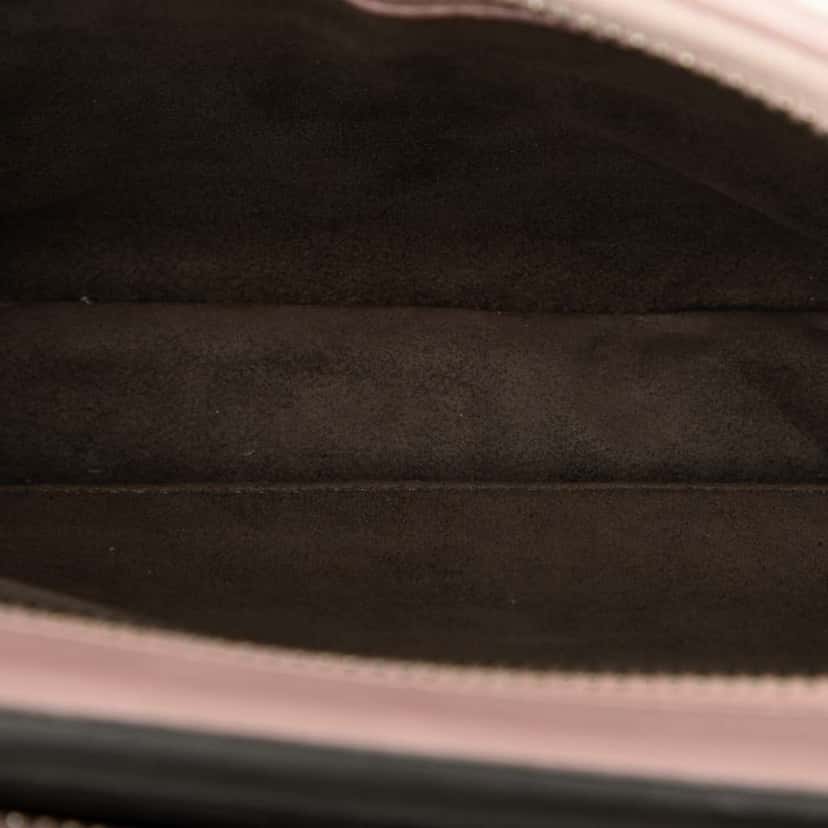 Fendi Small Lambskin DotCom Click Shoulder Bag Pink Leather Good condition - Model View