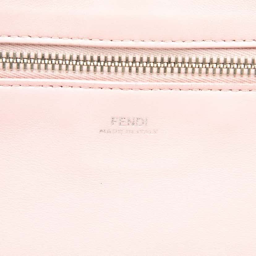 Fendi Small Lambskin DotCom Click Shoulder Bag Pink Leather Good condition - Box View