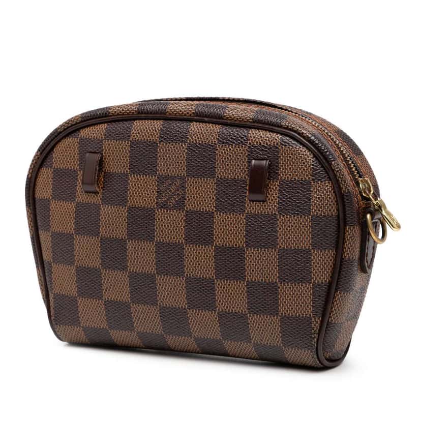 Louis Vuitton Damier Ebene Ipanema Pochette Brown Good condition - Back View
