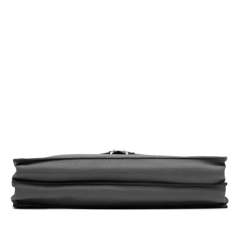 Hermès Togo Sac A Depeches 38 Grey Leather Fair condition - Inside View