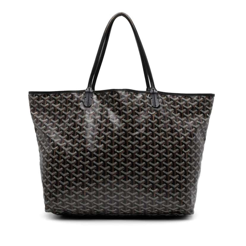 Goyard Goyardine Saint Louis GM Black Canvas Good condition - Front View