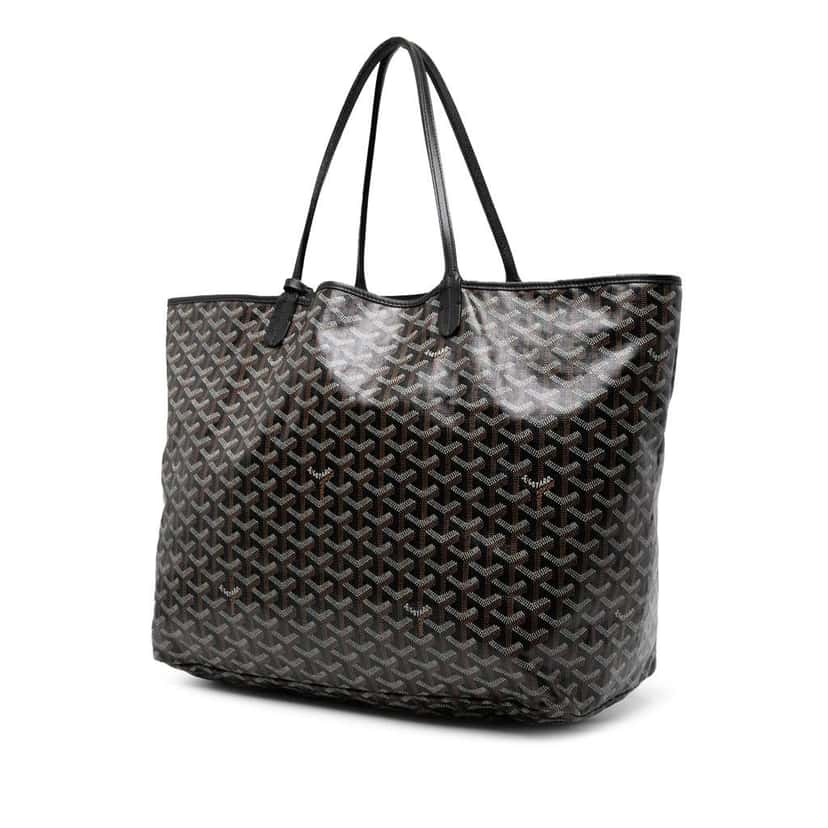 Goyard Goyardine Saint Louis GM Black Canvas Good condition - Back View