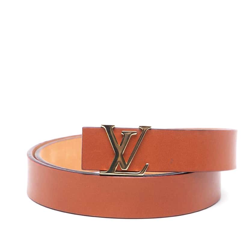 Louis Vuitton Nomade LV Initiales Belt Brown Leather Good condition - Front View