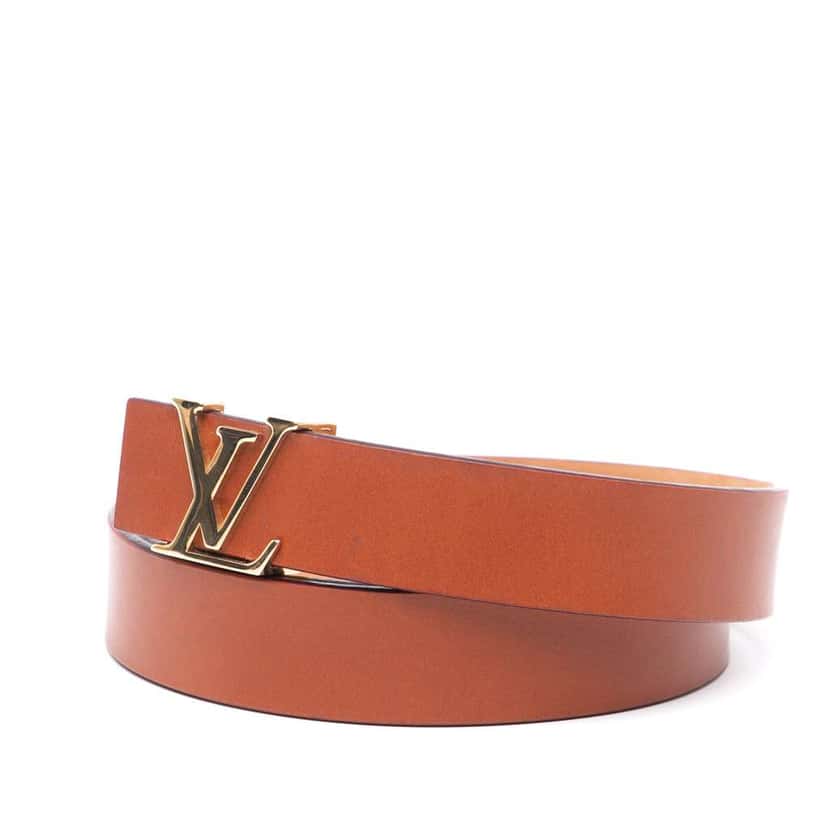 Louis Vuitton Nomade LV Initiales Belt Brown Leather Good condition - Back View