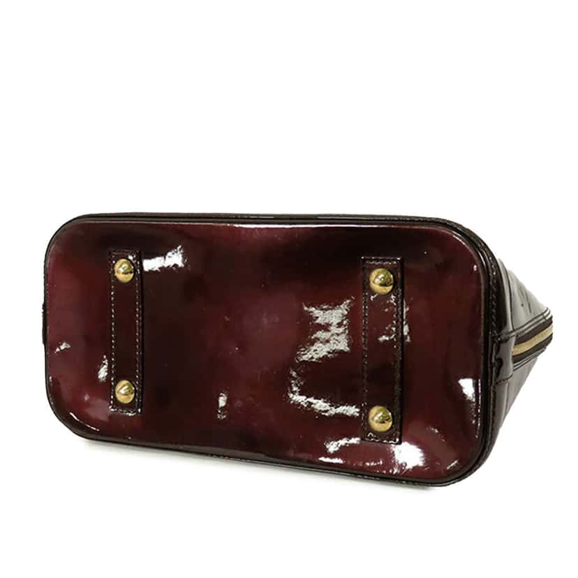 Louis Vuitton Monogram Vernis Alma GM Red Leather Good condition - Inside View