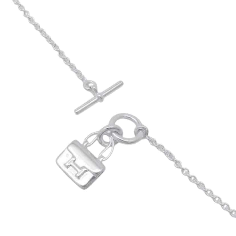 Hermès Sterling Silver Amulettes Constance Bracelet Silver Silver Good condition - Box View