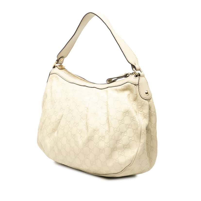 Gucci Guccissima Sukey Shoulder Bag Brown Leather Good condition - Back View