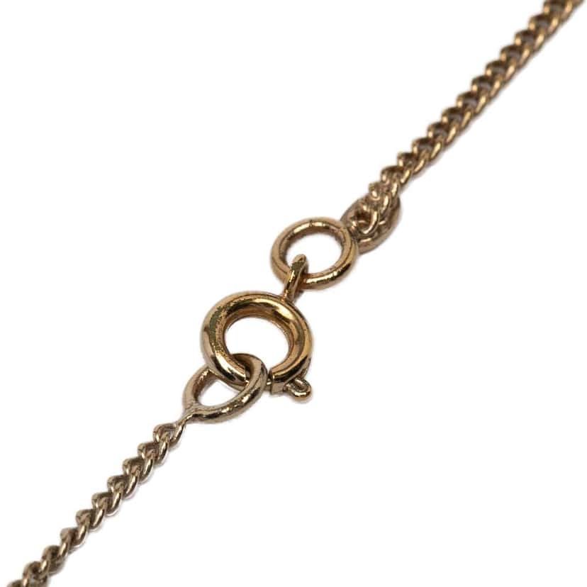 Chanel Gold Plated CC No.5 Perfume Bottle Pendant Necklace Gold Metal Good condition - Inside View