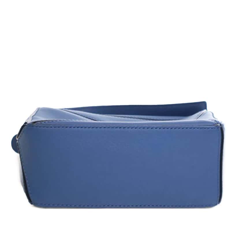 Loewe Mini Calfskin Puzzle Satchel Blue Leather Good condition - Inside View
