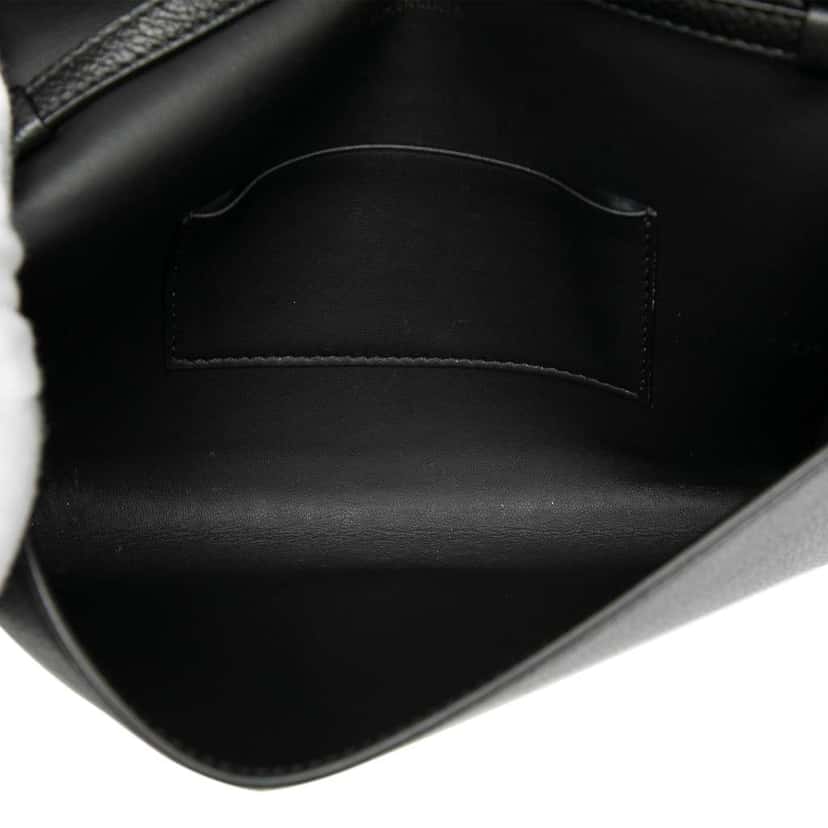 Balenciaga Small Leather Logo Flap Crossbody Black Leather Good condition - Model View