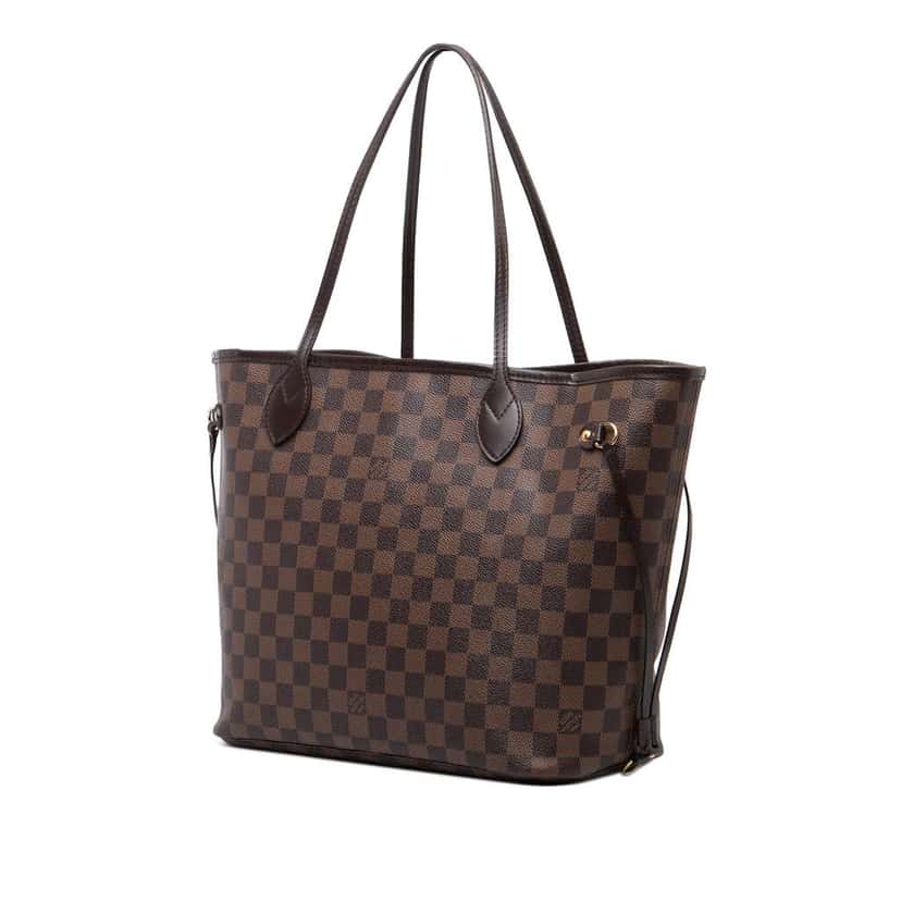 Louis Vuitton Damier Ebene Neverfull MM Brown Good condition - Back View