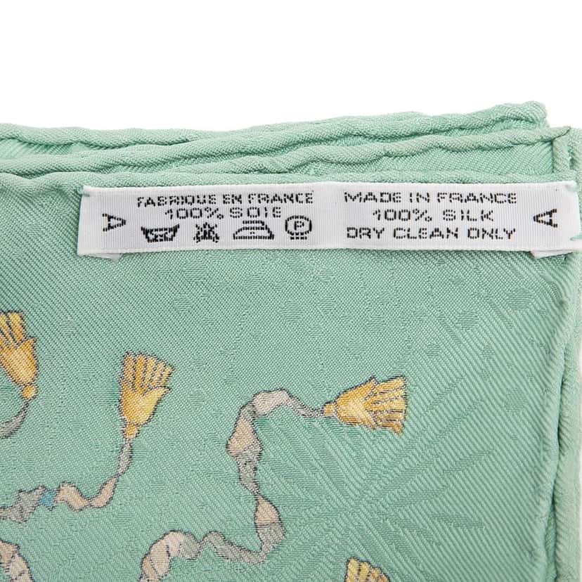 Hermès Les Fetes Du Roi Soleil Silk Scarf Brown Silk Good condition - Inside View