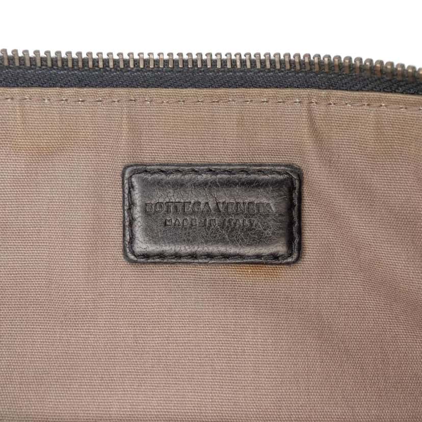 Bottega Veneta Nappa Intrecciato Clutch Black Leather Good condition - Box View