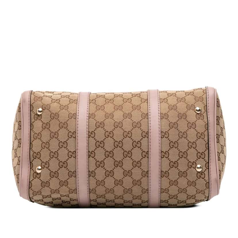 Gucci Medium GG Canvas Joy Boston Bag Brown Canvas Good condition - Inside View