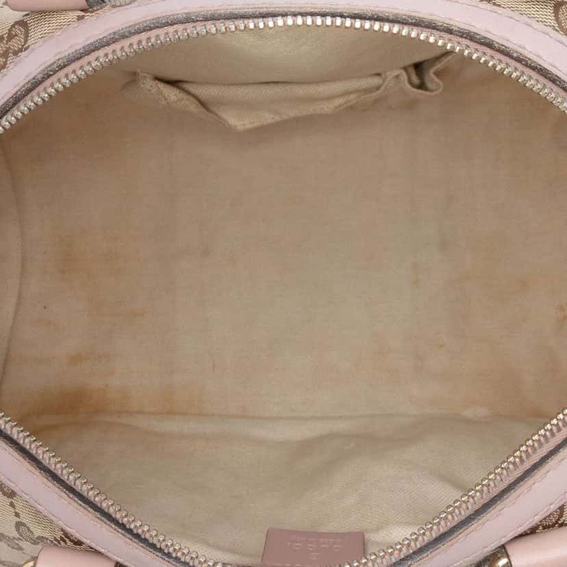 Gucci Medium GG Canvas Joy Boston Bag Brown Canvas Good condition - Model View
