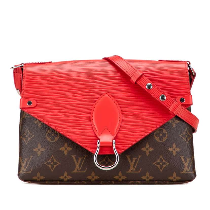 Louis Vuitton Monogram Epi Saint Michel Brown Good condition - Front View
