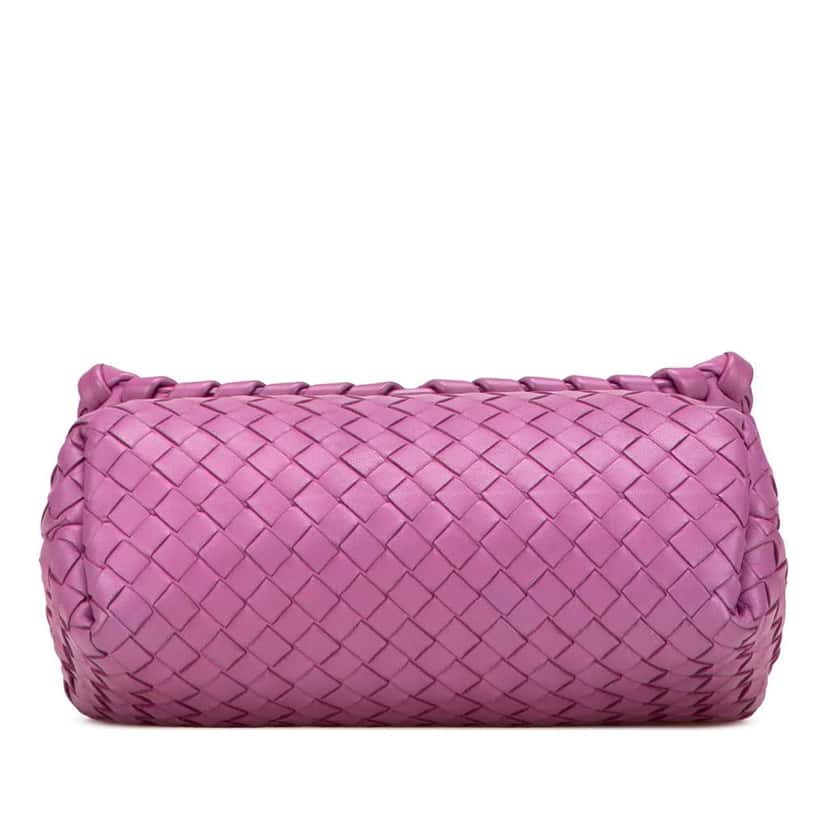 Bottega Veneta Baby Nappa Intrecciato Olimpia Crossbody Pink Leather Very good condition - Inside View