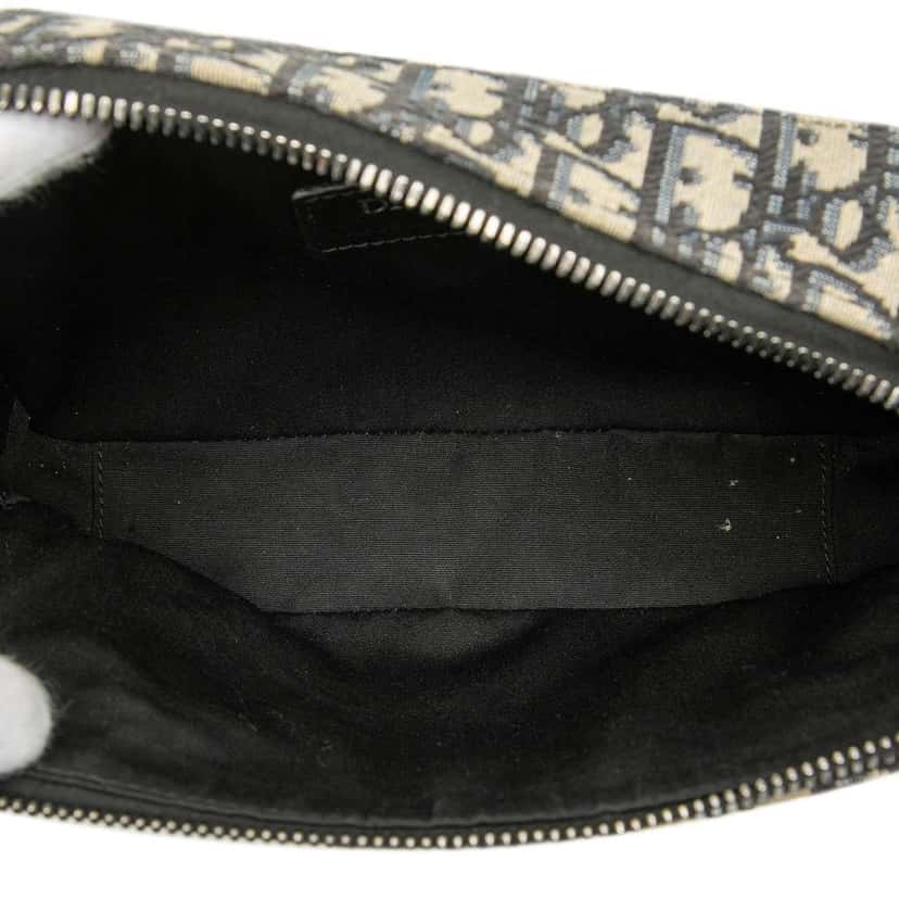 Dior Oblique Canvas Safari Crossbody Blue Canvas Good condition - Model View