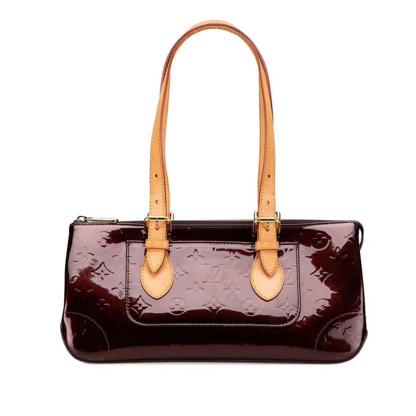 Louis Vuitton Monogram Vernis Rosewood Avenue Red Leather Good condition - Front View