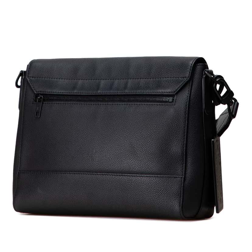Louis Vuitton Aerogram Takeoff Messenger Black Leather Good condition - Back View