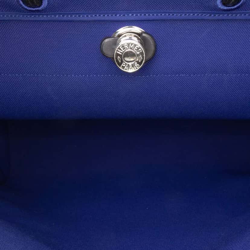 Hermès Toile Herbag Zip 39 Blue Canvas Good condition - Model View