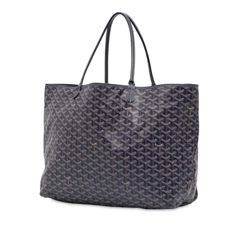 Goyard Goyardine Saint Louis GM Blue Canvas Good condition - Back View