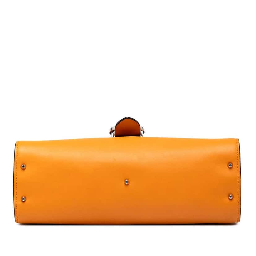 Gucci Medium Leather Dollar Interlocking G Crossbody Orange Leather Good condition - Inside View